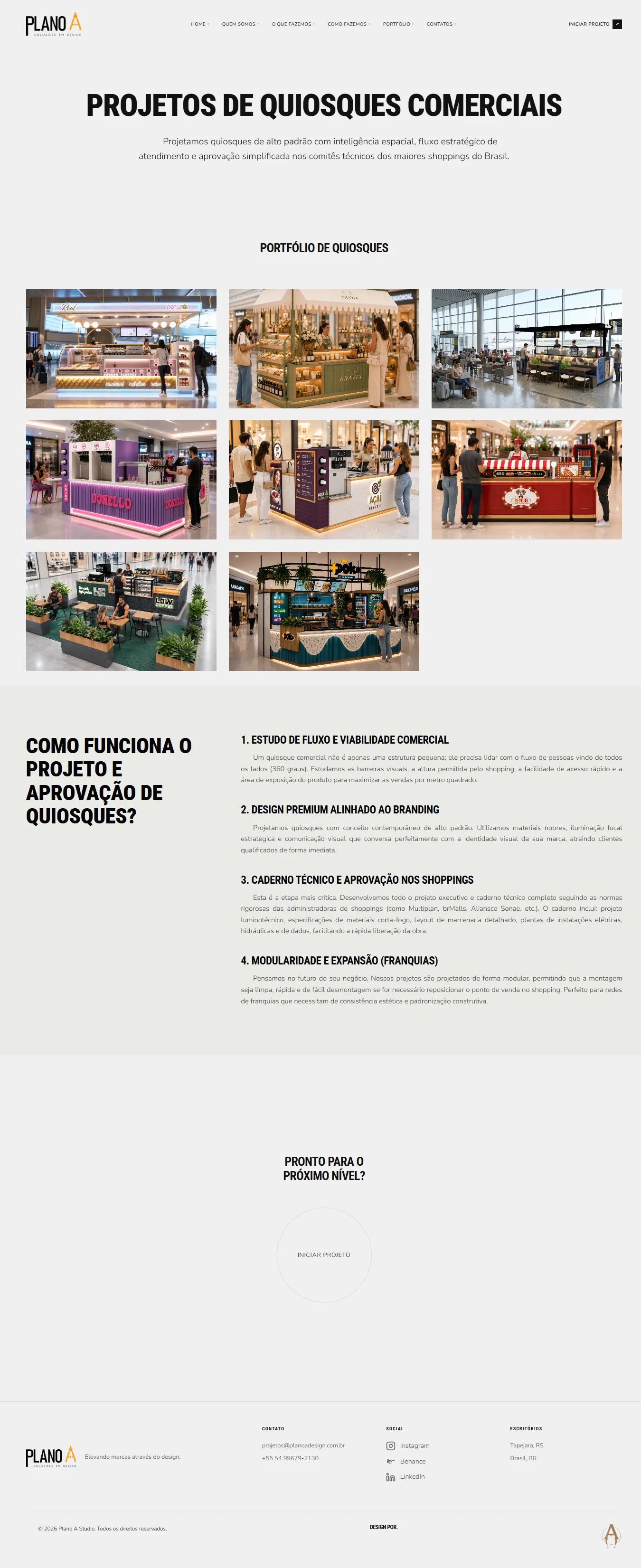Mockup de Site Institucional